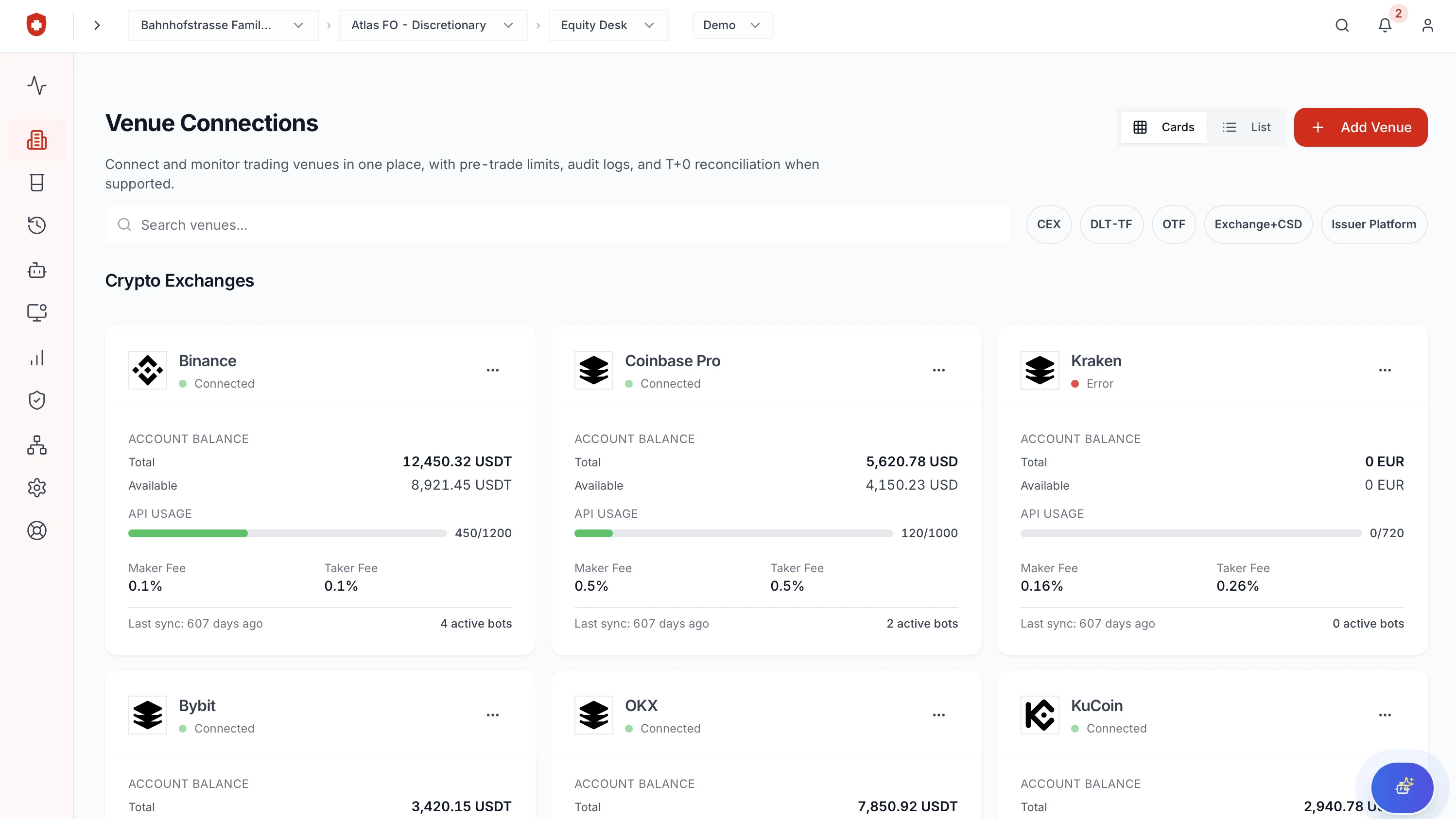 Rugira screen: Connections